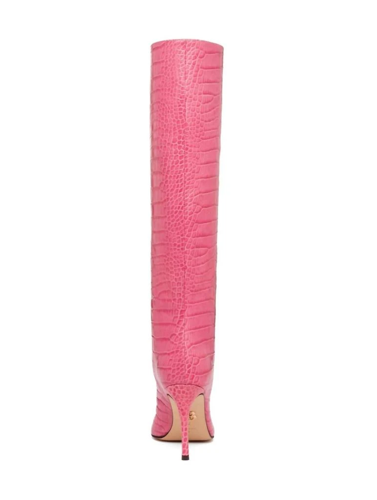 BEAUTIISOLES by Robyn Shreiber Peyton Knee High Pointed Toe Boot In Pink Crocodile 4