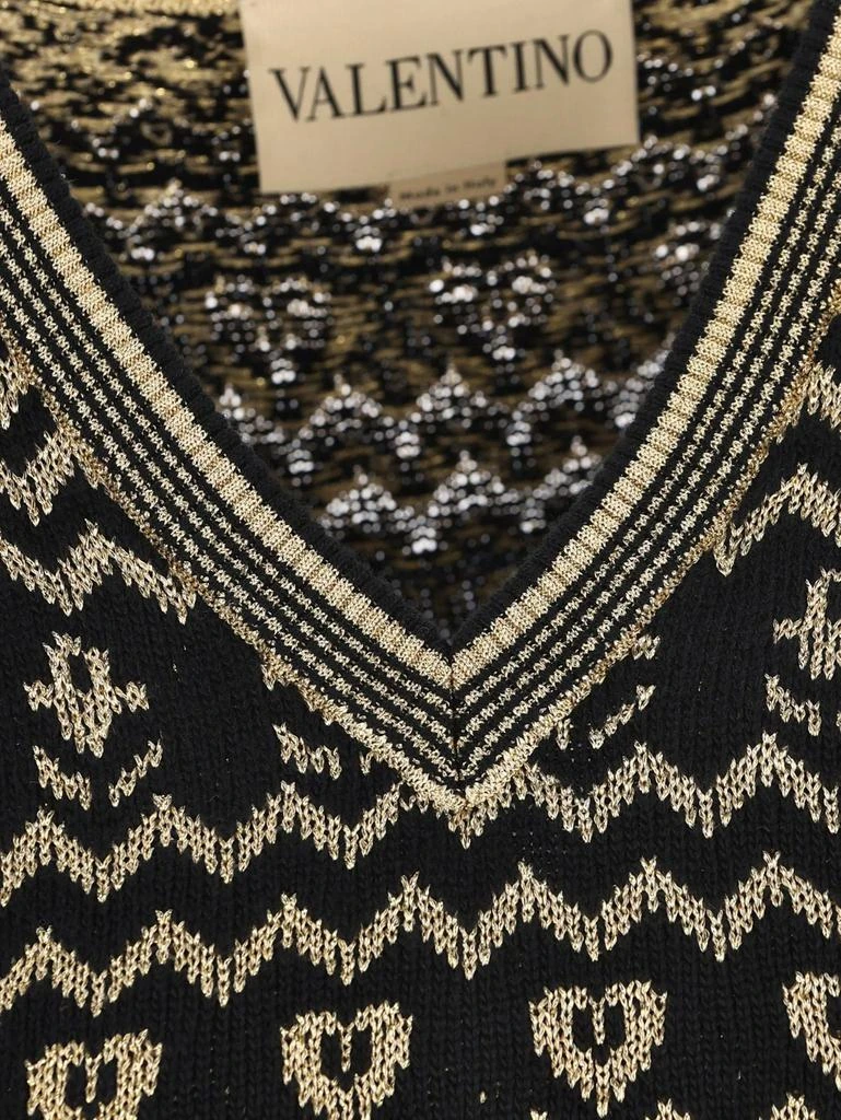 Valentino Valentino All-Over Patterned V-Neck Vest 4