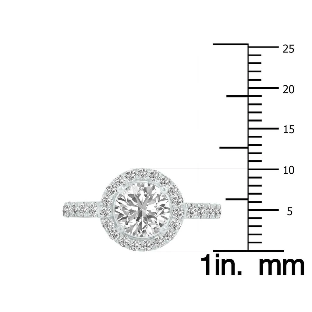 SSELECTS 2 Carat Tw Round Lab Grown Diamond Engagement Ring In 14K White Gold 4