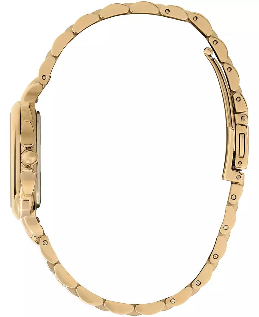 Olivia Burton Women's Soft Square Gold-Tone Stainless Steel Bracelet Watch 28mm