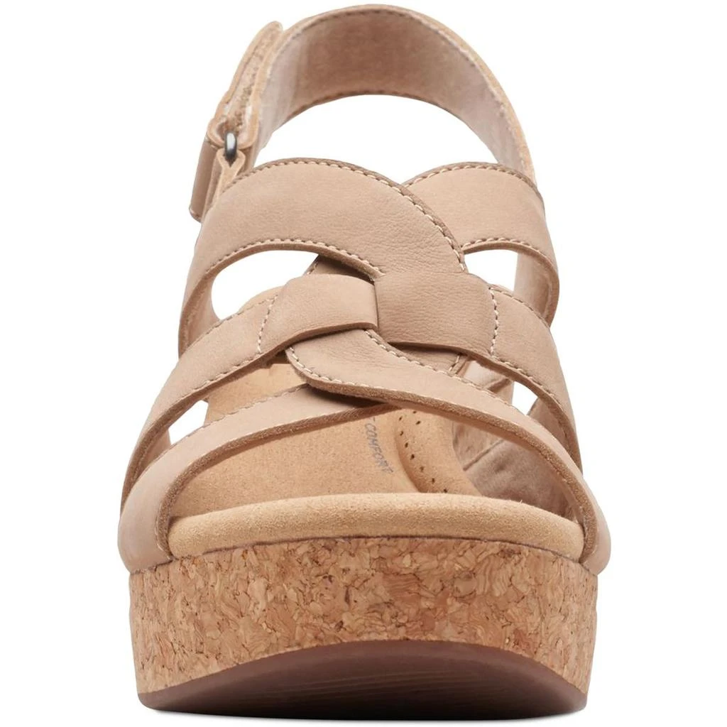 Clarks Giselle Beach Womens Suede Wedge Sandals 3