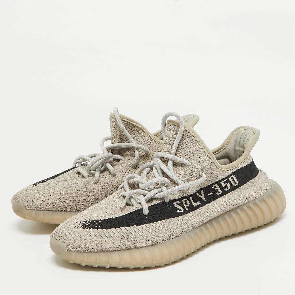 YEEZY Yeezy x Adidas Grey/Black Knit Fabric Boost 350 V2 Slate Sneakers Size 41 1/3 2