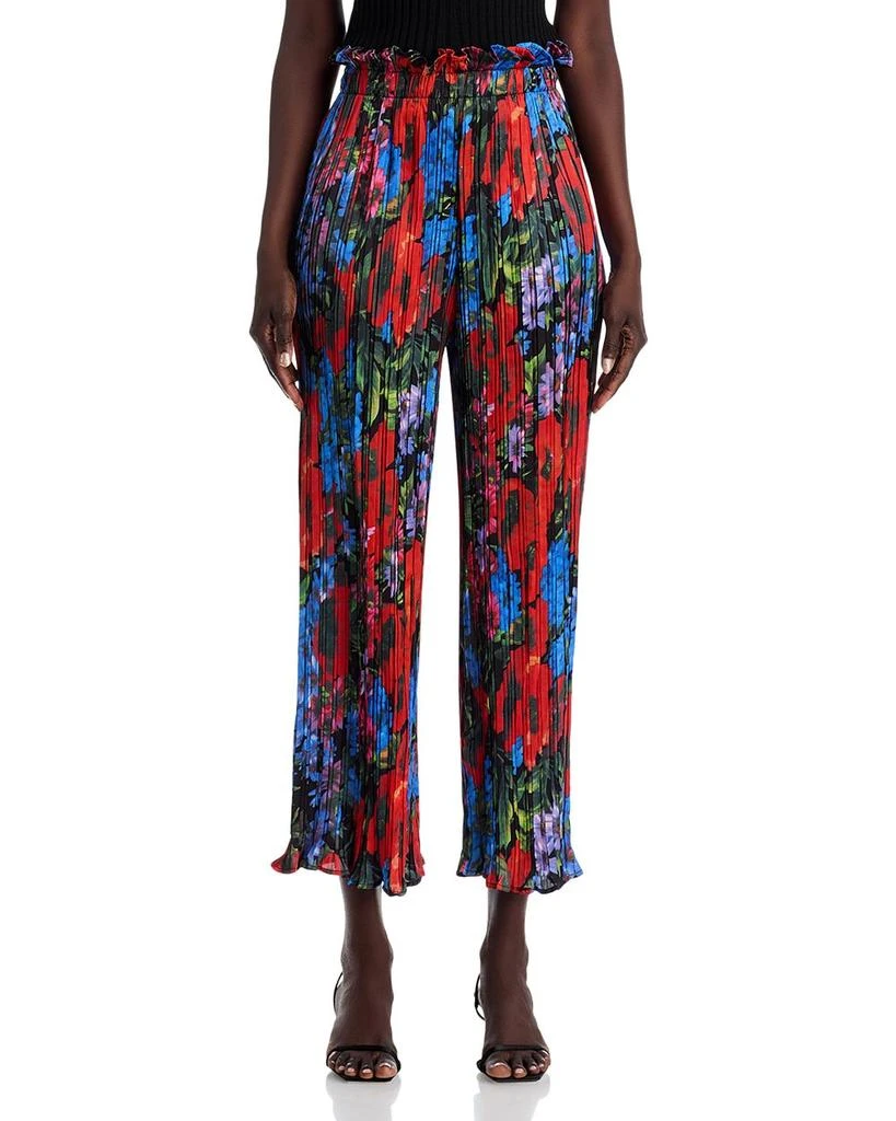 Nancy Yang Printed Crinkled Pants 7
