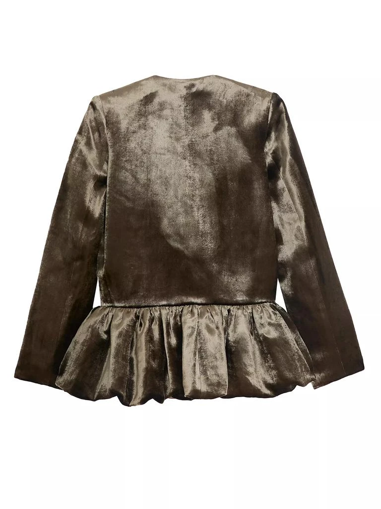 Liberowe Shiny Velvet Peplum Jacket 3