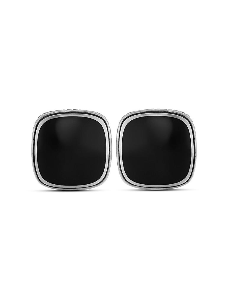 David Yurman Streamline Inlay Cufflinks in Sterling Silver