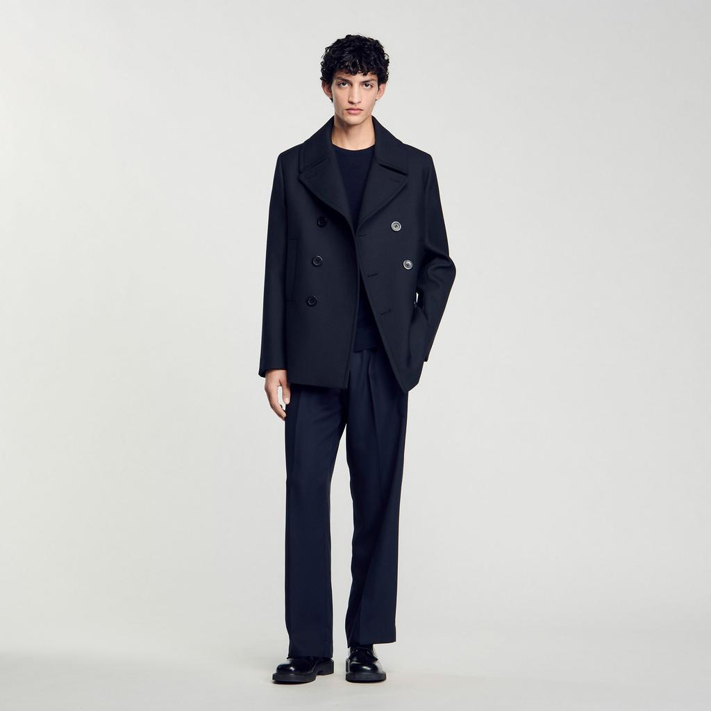 Sandro Wool blend pea jacket