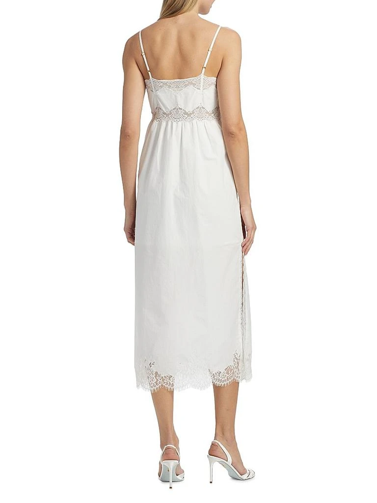 LOVESHACKFANCY Vinca Lace-Trim Midi-Dress 5