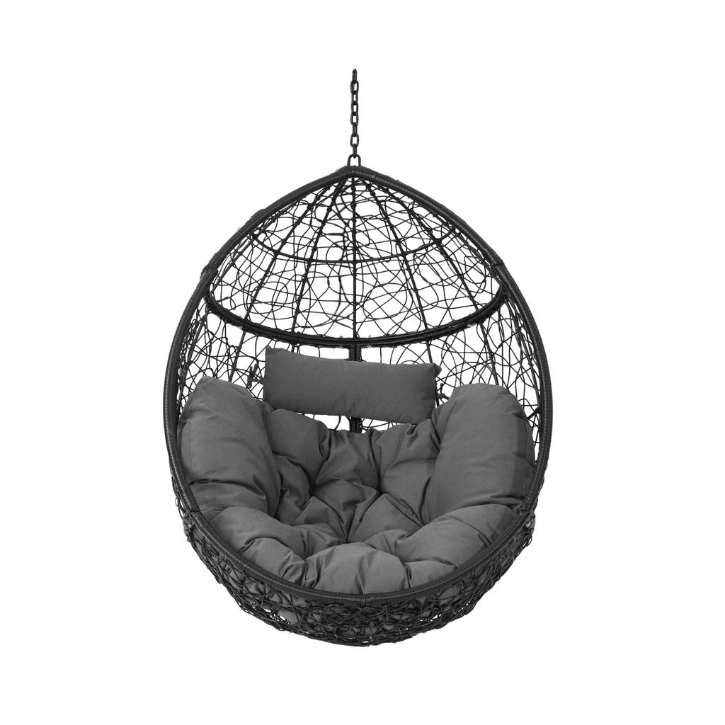 Streamdale Furniture Streamdale Cozy Wicker Egg Hammock Chair with Removable Cushions