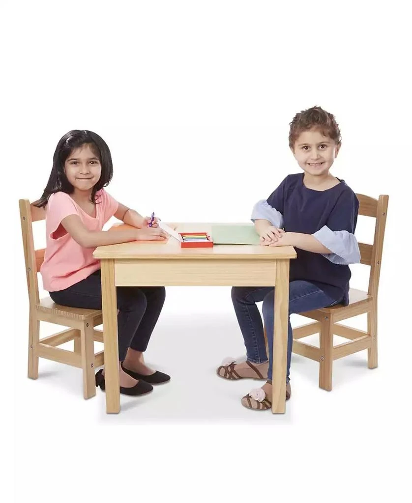 Melissa & Doug Wooden Table & Chairs Set 7