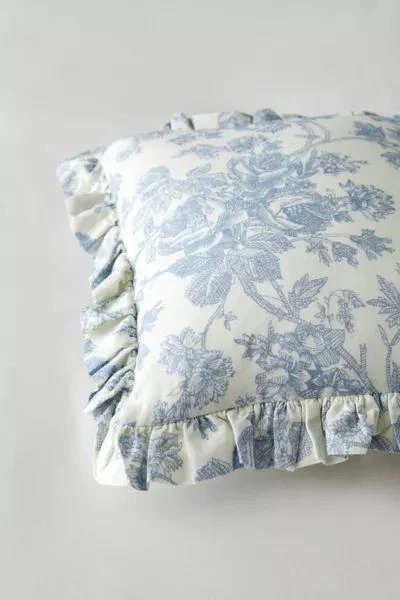 Urban Outfitters Harper Patterned Ruffle Throw Pillow 3
