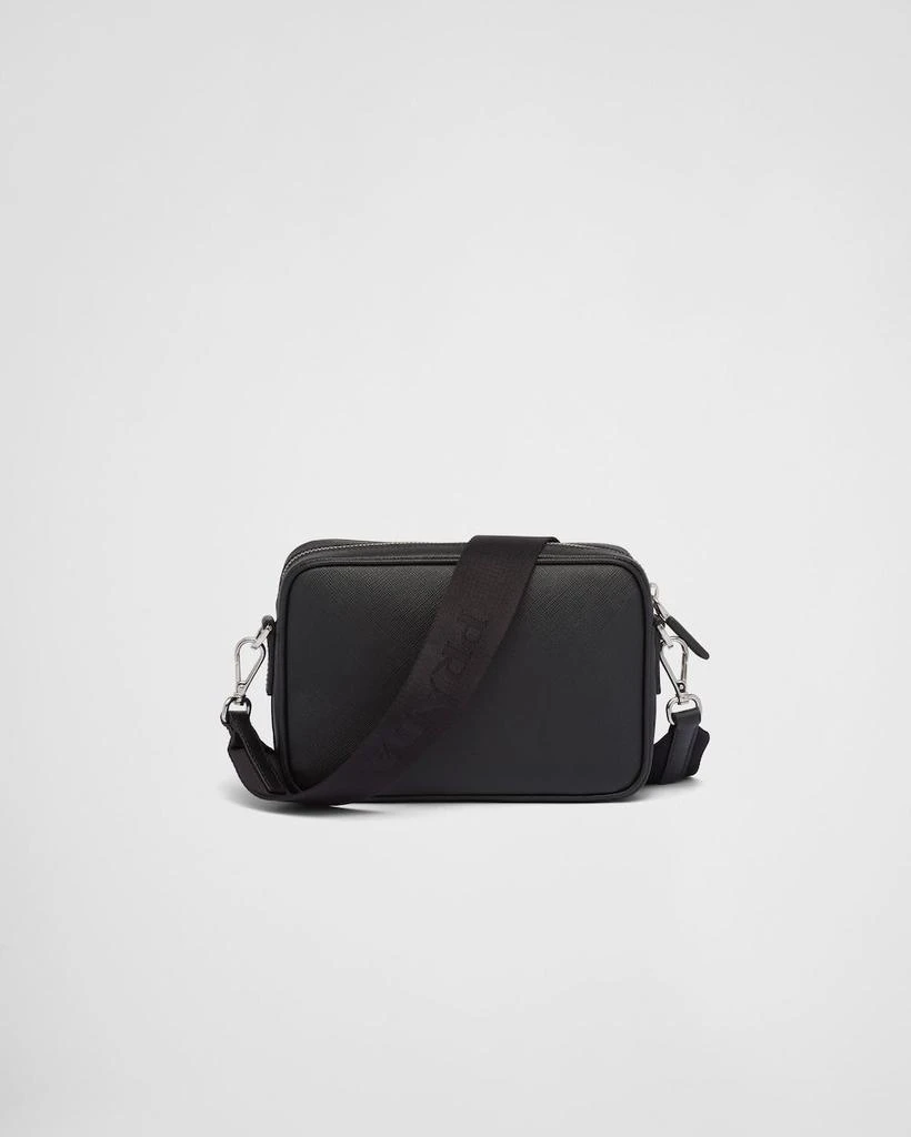 Prada BLACK LEATHER CROSSBODY BAG 4