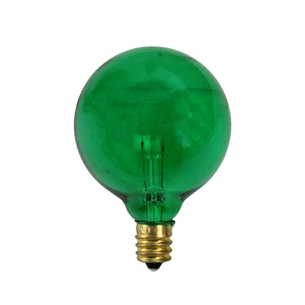 Northlight Pack of 25 Incandescent G50 Green Christmas Replacement Bulbs