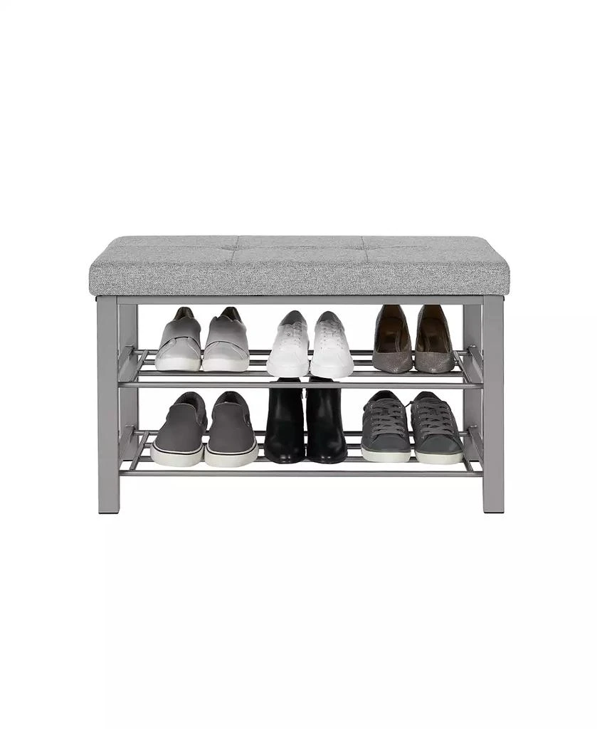 Neatfreak Fabric Upholstered Shoe Storage Bench 2