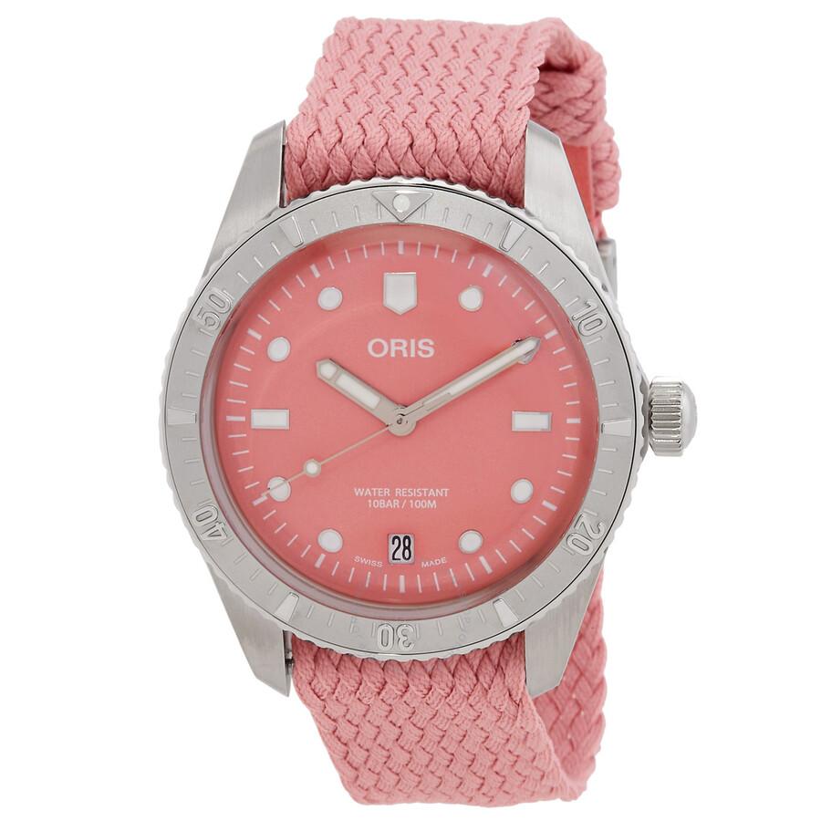 Oris Oris Divers Sixty-Five Automatic Pink Dial Unisex Watch 01 733 7771 4058-07 3 19 04S