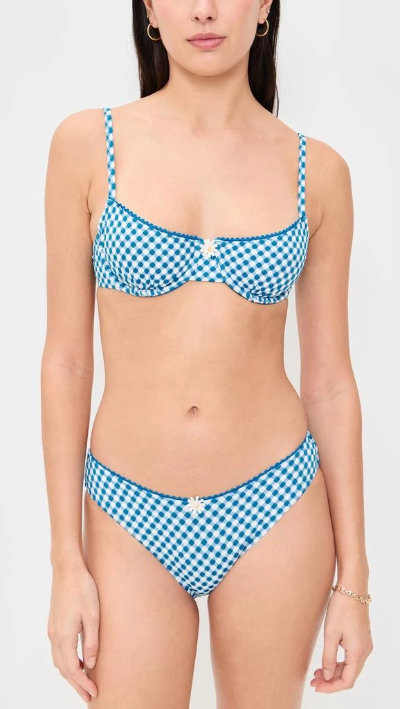 Solid  Striped The Daphne Bikini Top