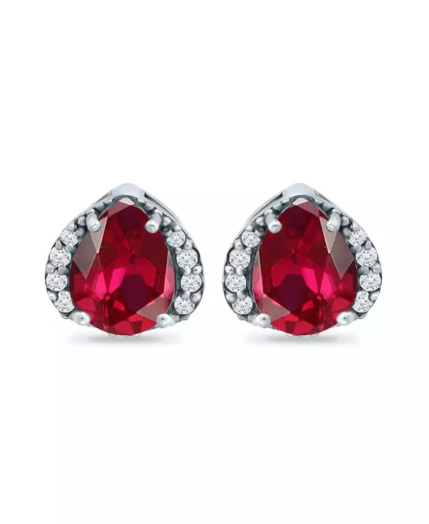 Giani Bernini Created Ruby and Cubic Zirconia Stud Earrings 1