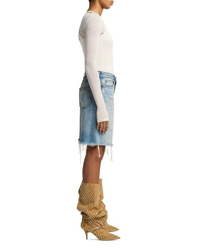 7 For All Mankind Lola High Rise Jean Shorts in Peaches 3