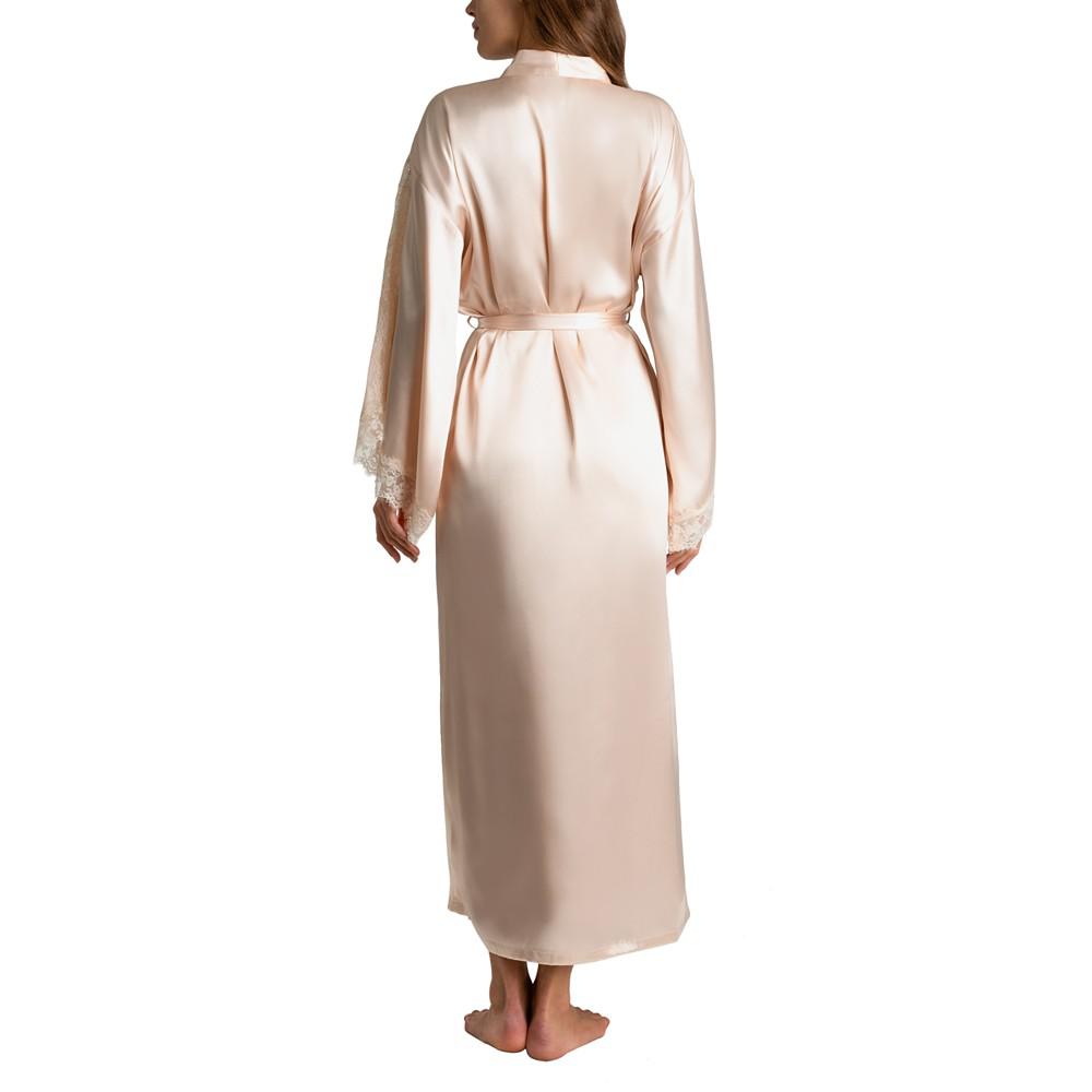 Linea Donatella Women's Luxe Brides Blush Lingerie Long Robe