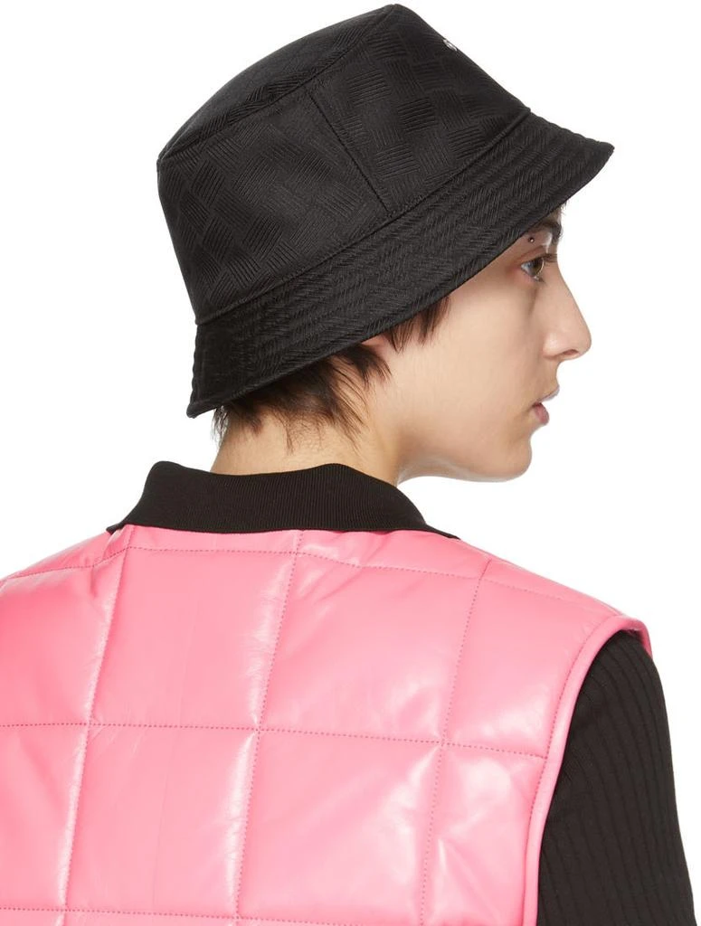 Bottega Veneta Black Intreccio Jacquard Bucket Hat 3