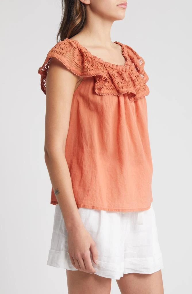 Cleobella Paulina Lace Ruffle Cotton Top 3