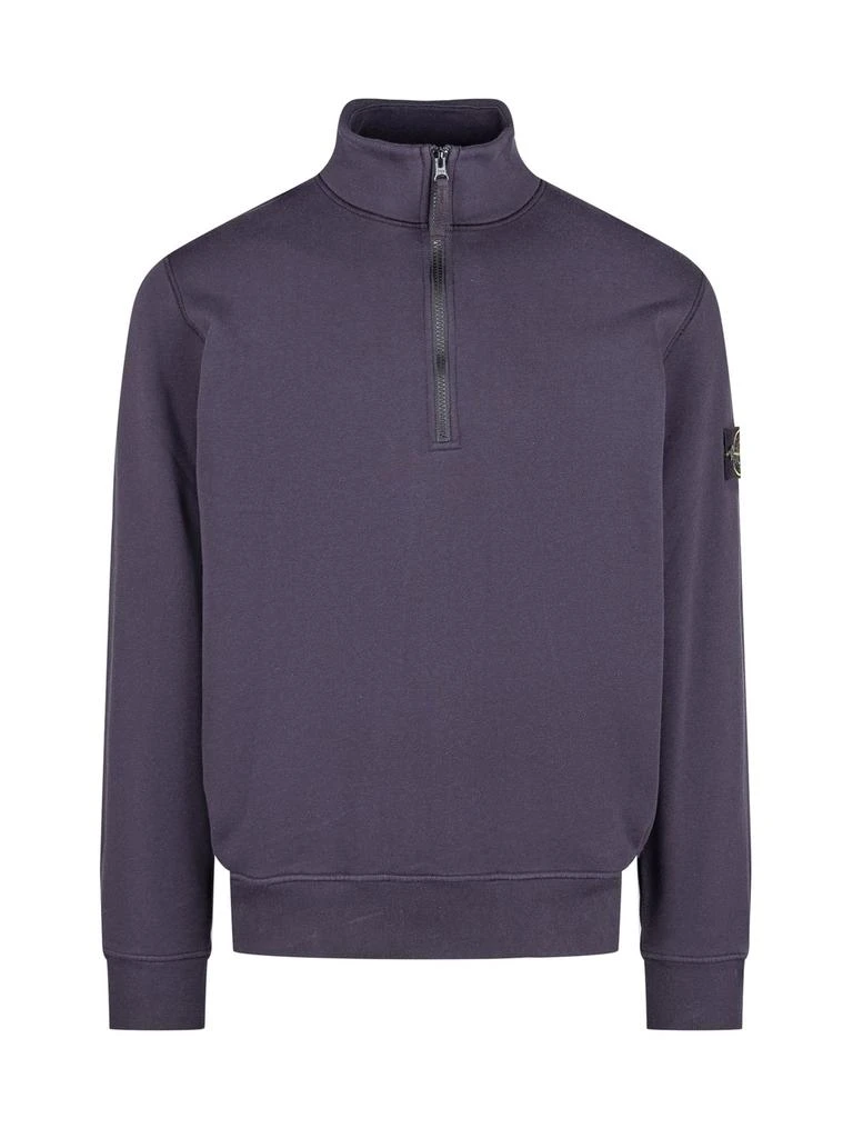 Stone Island Stone Island Logo-Patch Half-Zip Sweatshirt 1