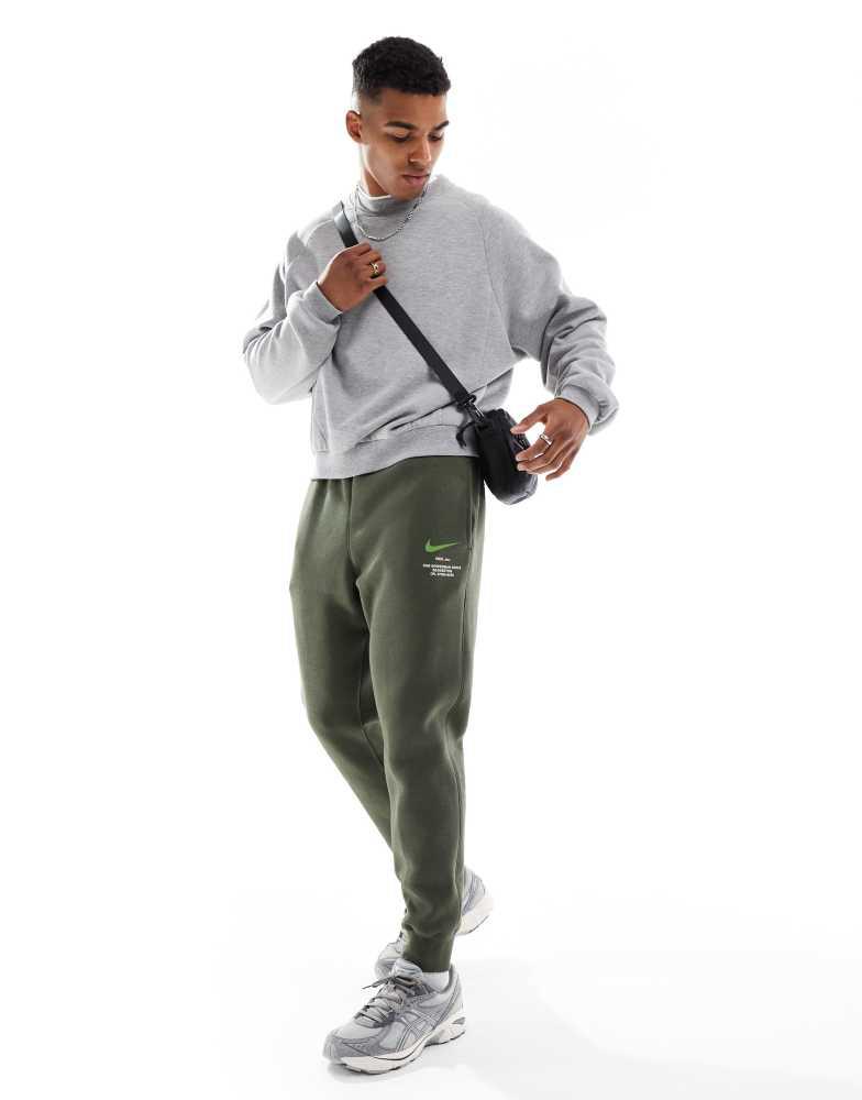 nike club joggers khaki