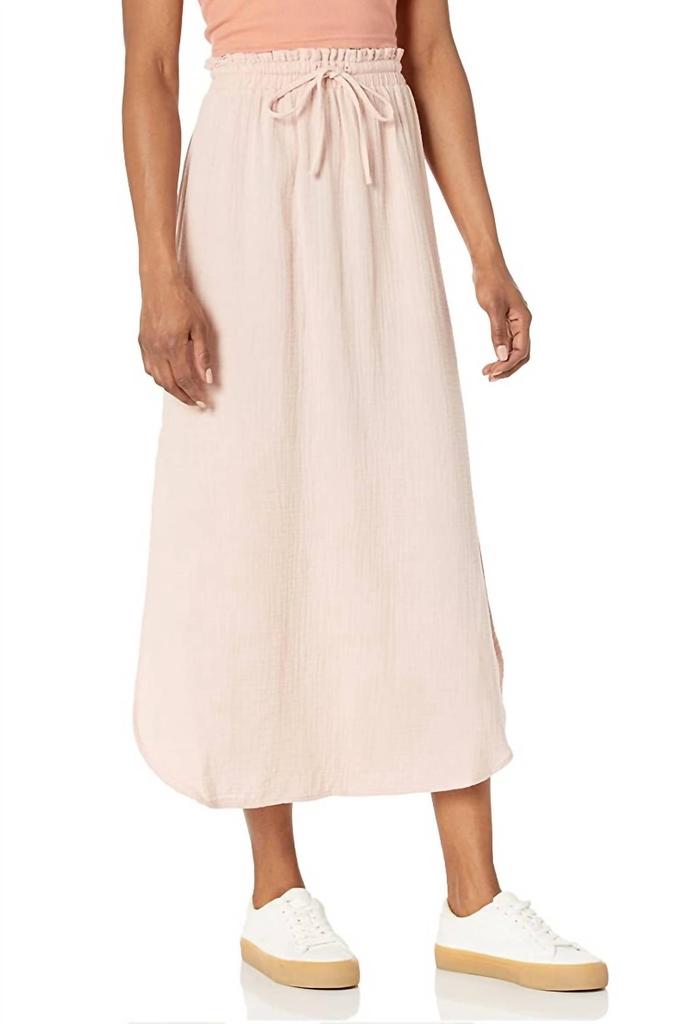 Bb Dakota SEE YOU LATER GAUZE TASSEL SKIRT in Pale Pink