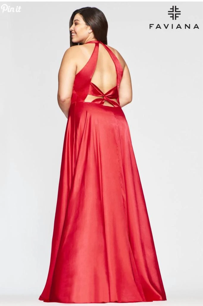 Faviana Charmeuse Dress 3