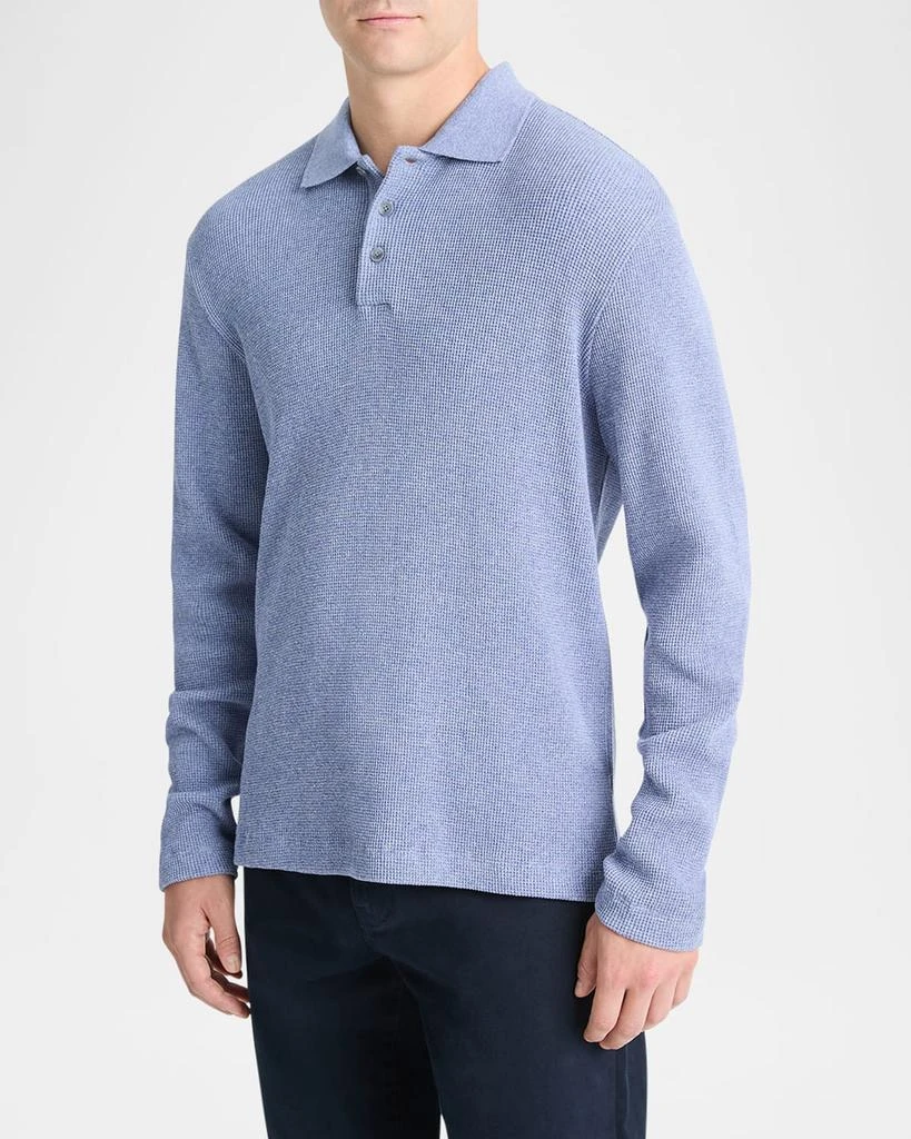 Vince Men's Sunfaded Thermal Polo Shirt 1