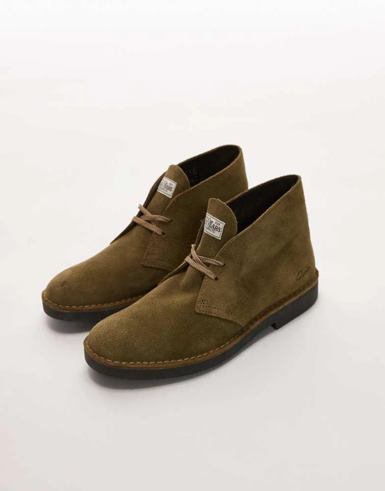 Shop Clarks Desert EVO boot in olive green suede on Sale at BeyondStyle   Get 10% Off Clarks Desert EVO boot in olive green suede with Limited-Time  Flash Deals, Exclusive Discounts, and