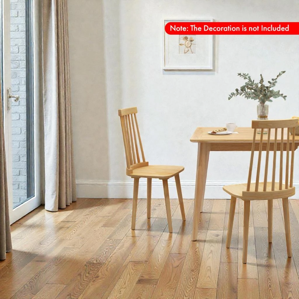 Hivvago Windsor Dining Chairs for 2 with High Back Design and Durable Wooden Frame 2
