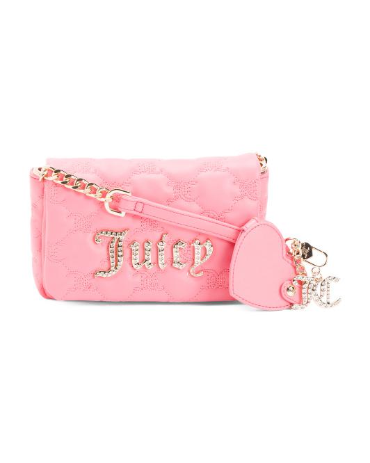 JUICY COUTURE☆small ディアマンテロゴ ショルダーバッグ Juicy Couture Juicy Couture small diamante logo shoulder bag