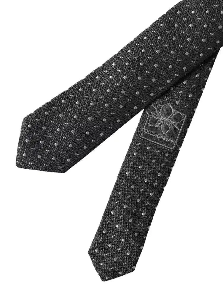 Dolce 
Gabbana Polka Dot Silk Adjustable Men Men
s Tie 2