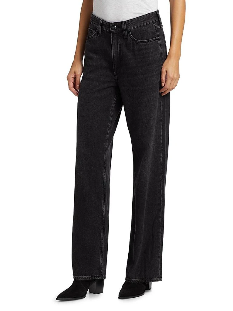 Rag & Bone Logan Mid-Rise Wide-Leg Jeans 4