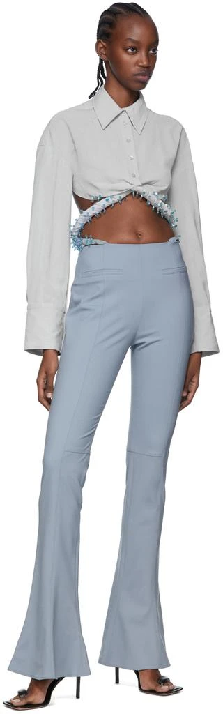 Jacquemus Gray 'La Chemise Perli' Shirt 4