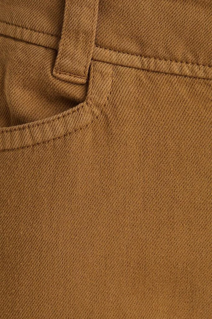 Vince Cotton, Lyocell and linen-blend twill straight-leg pants 4