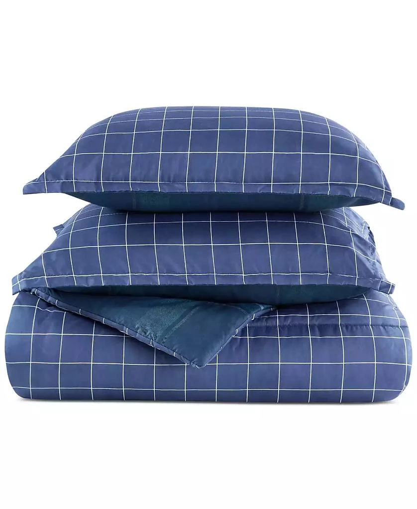 JLA Home Leo 3-Pc Reversible Plaid Comforter Set, Exclusively at Macy’s 8