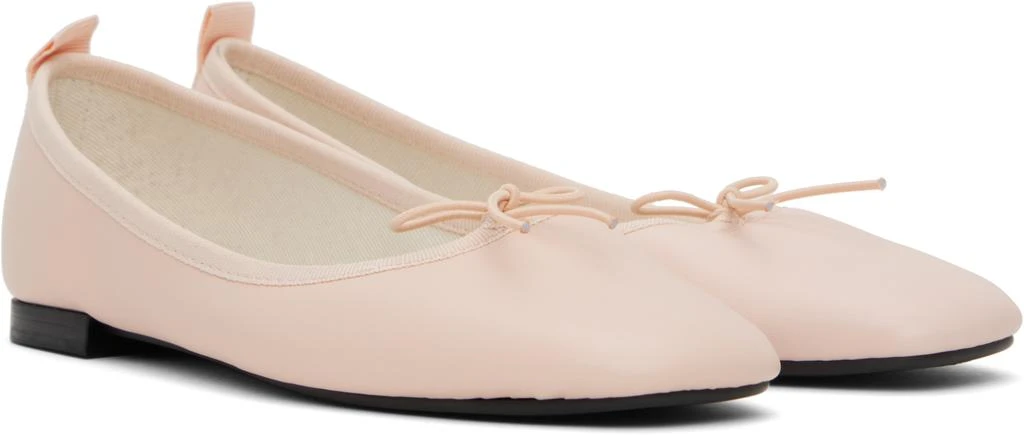Repetto Pink Garance Square Toe Ballerina Flats 4