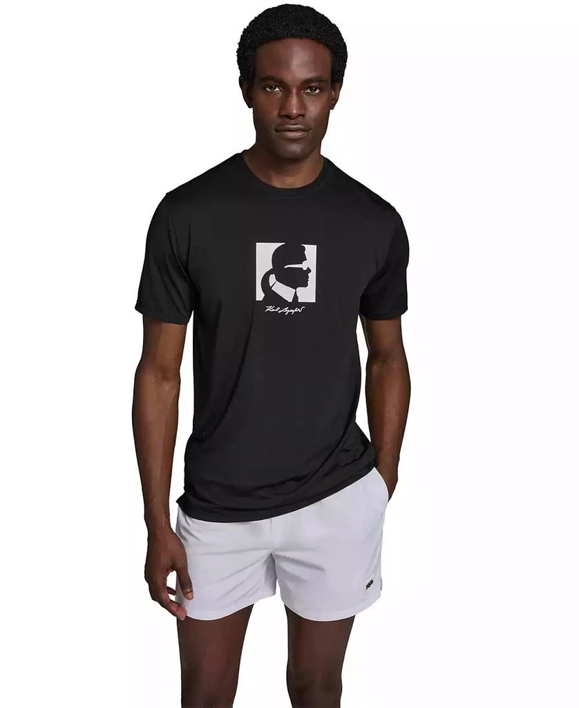 Karl Lagerfeld Paris Men
s Short-Sleeve Icon Rashguard