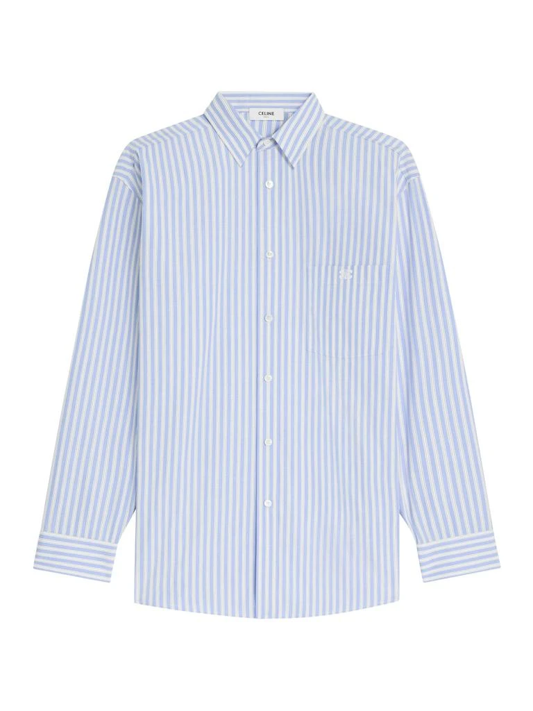 Celine OVERSIZED SHIRT IN STRIPED COTTON POPLIN 1