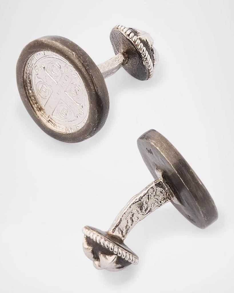 Armenta Men's Romero Cufflinks in Sterling Silver 4