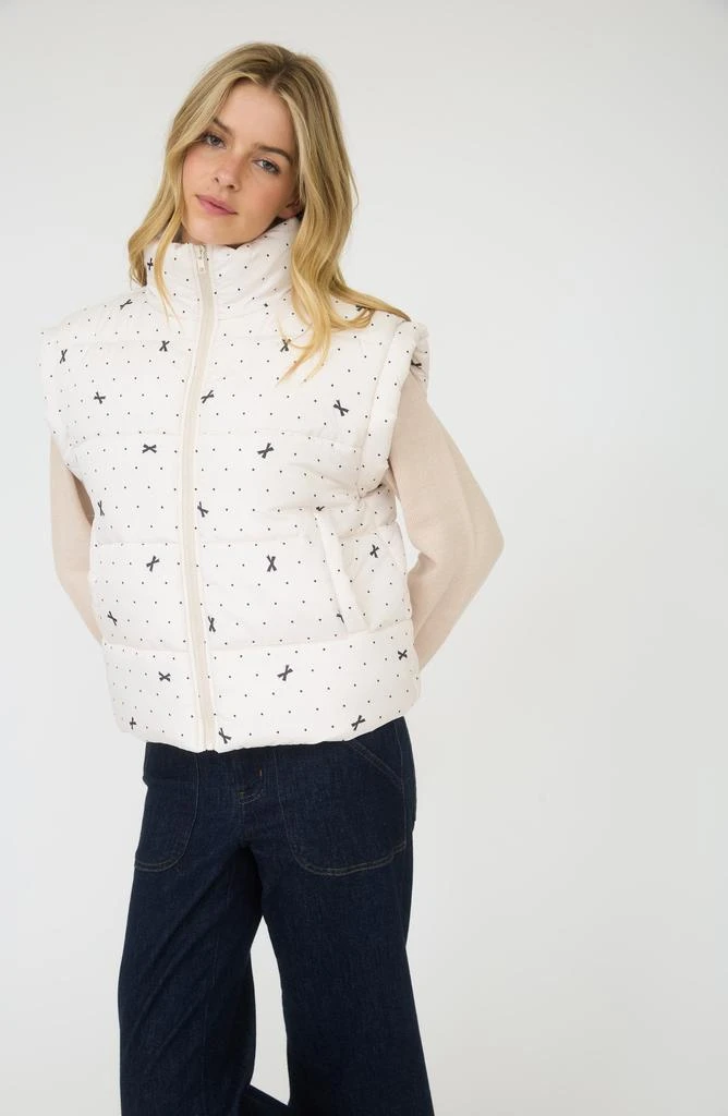 Blu Pepper Polka Dot Bow Zip Vest 3