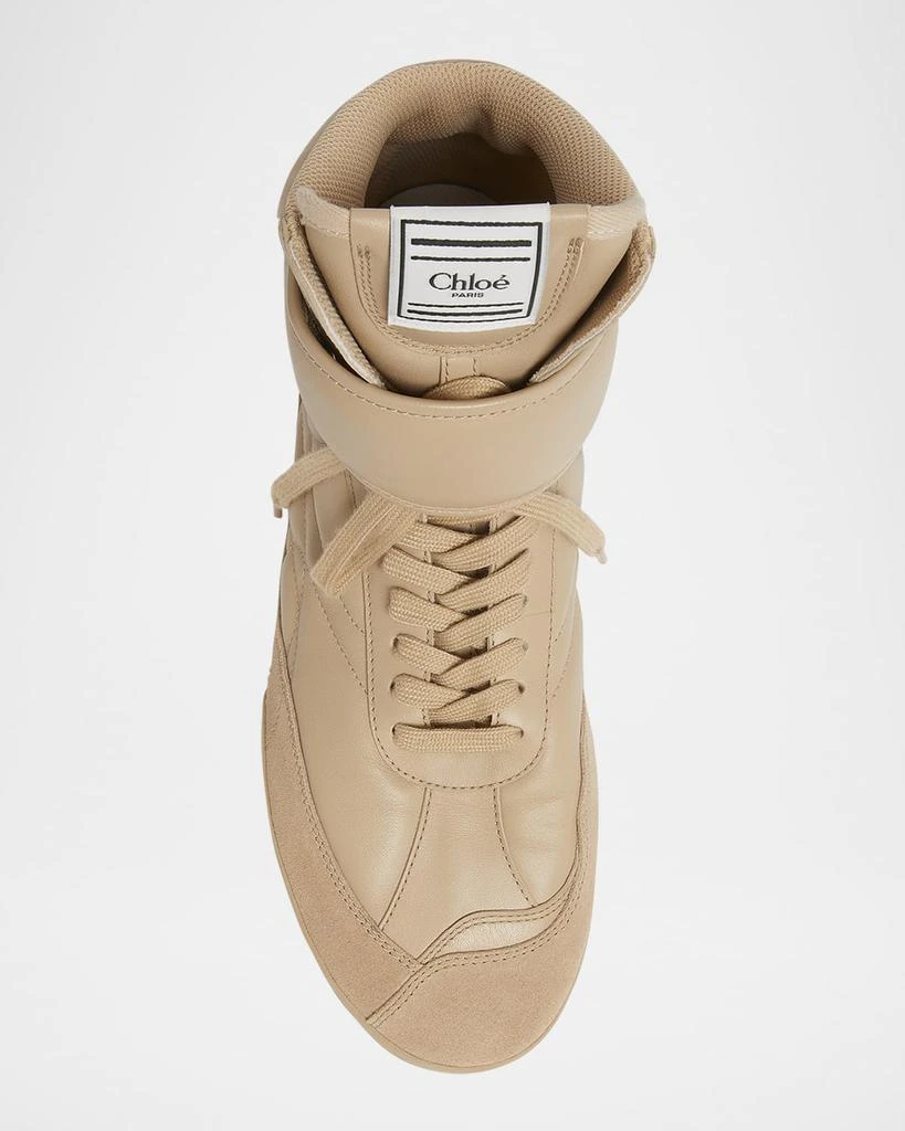 Chloé Kick Leather High-Top Sneakers 5
