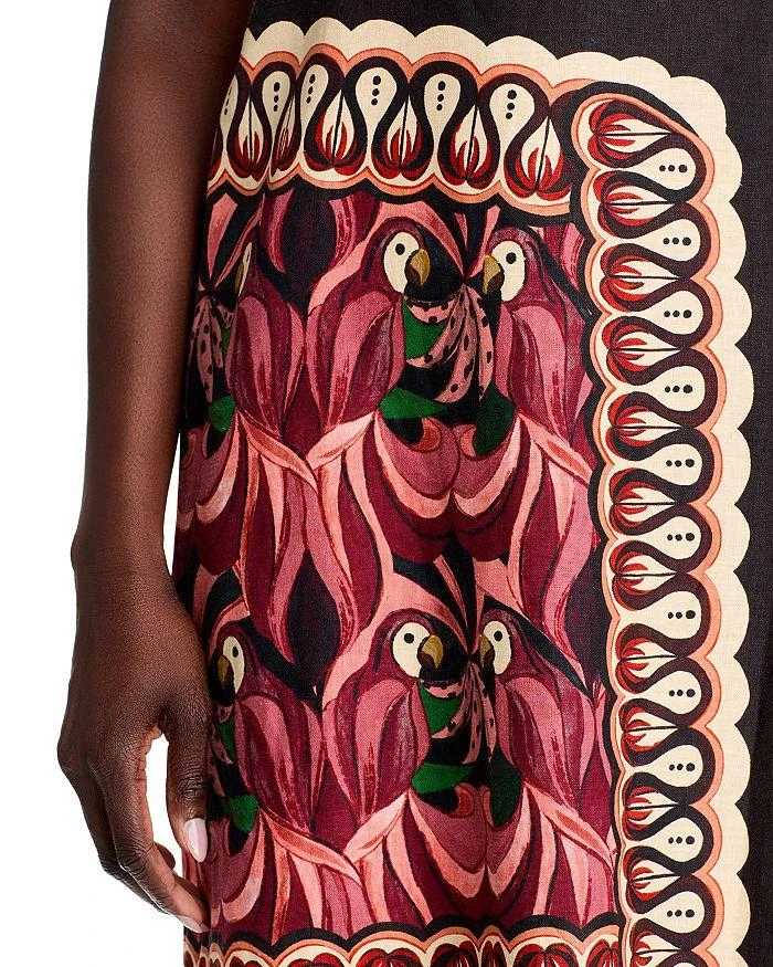 Farm Rio Coconut Tree Flowing Scarf Dress 6