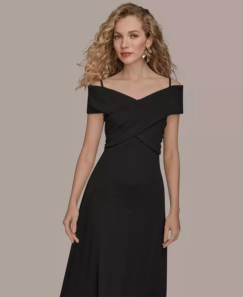 chinese dress ladies Criss Cross Halter Neckline Fit and Flare Long Dress  John Paul Ataker