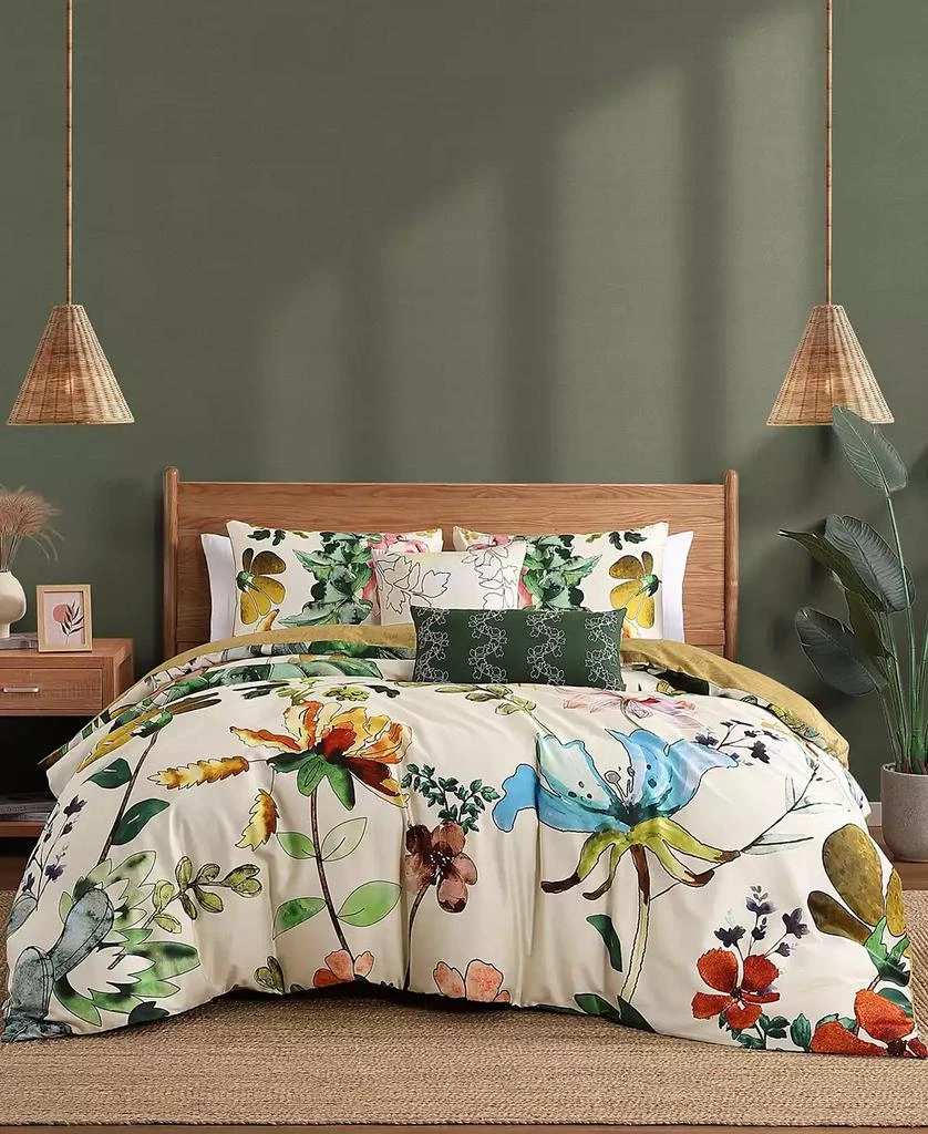 Bebejan Radiance Bedding 100% Cotton Sateen 5 Piece King Size Reversible Comforter Set