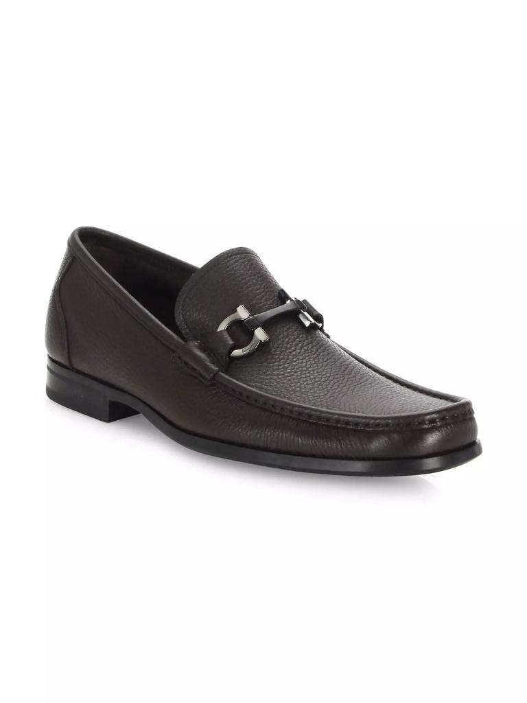 FERRAGAMO Grandioso Gancini Bit Leather Loafers