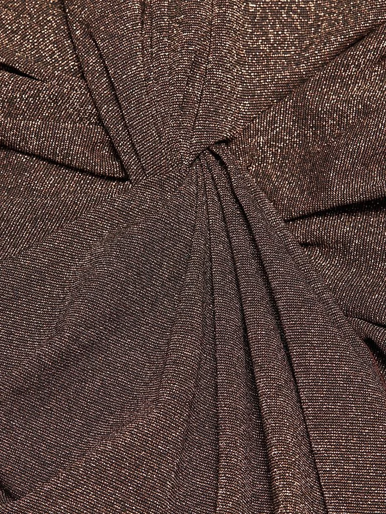 Chiara Boni Hajar Metallic Jersey Twist-Front Gown 7