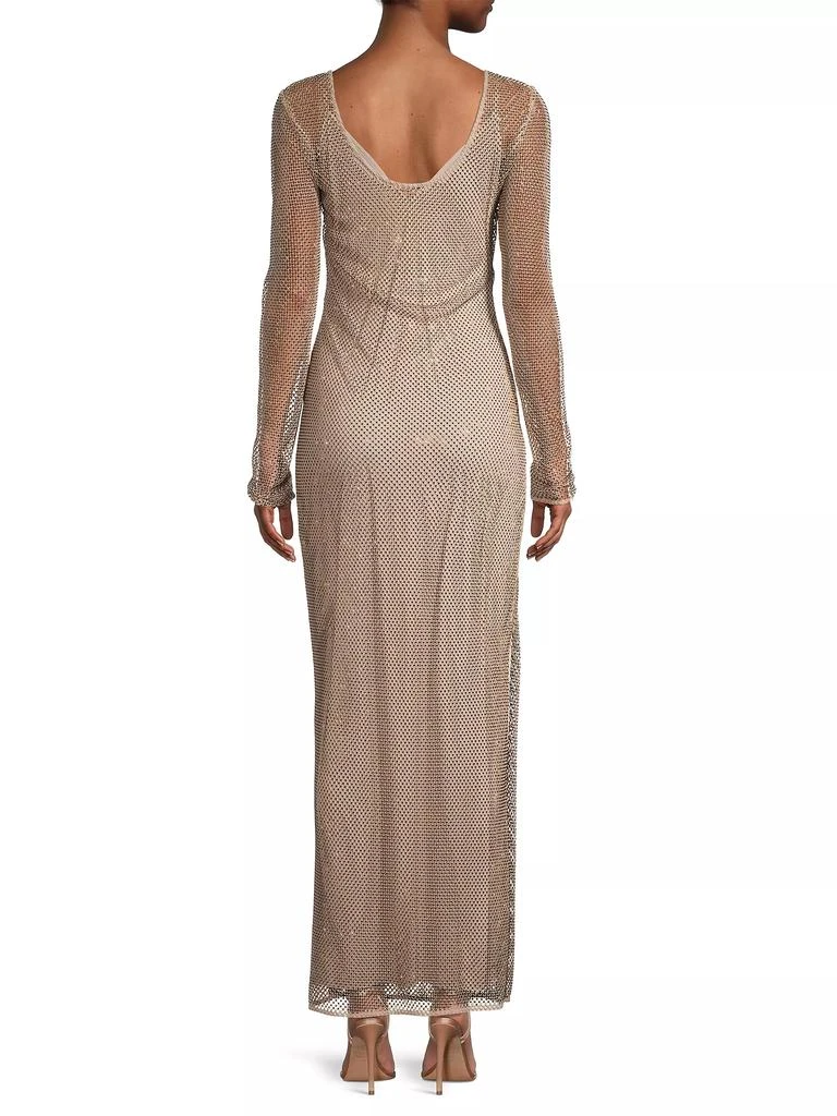 Ramy Brook Lulu Studded Mesh Maxi Dress 5