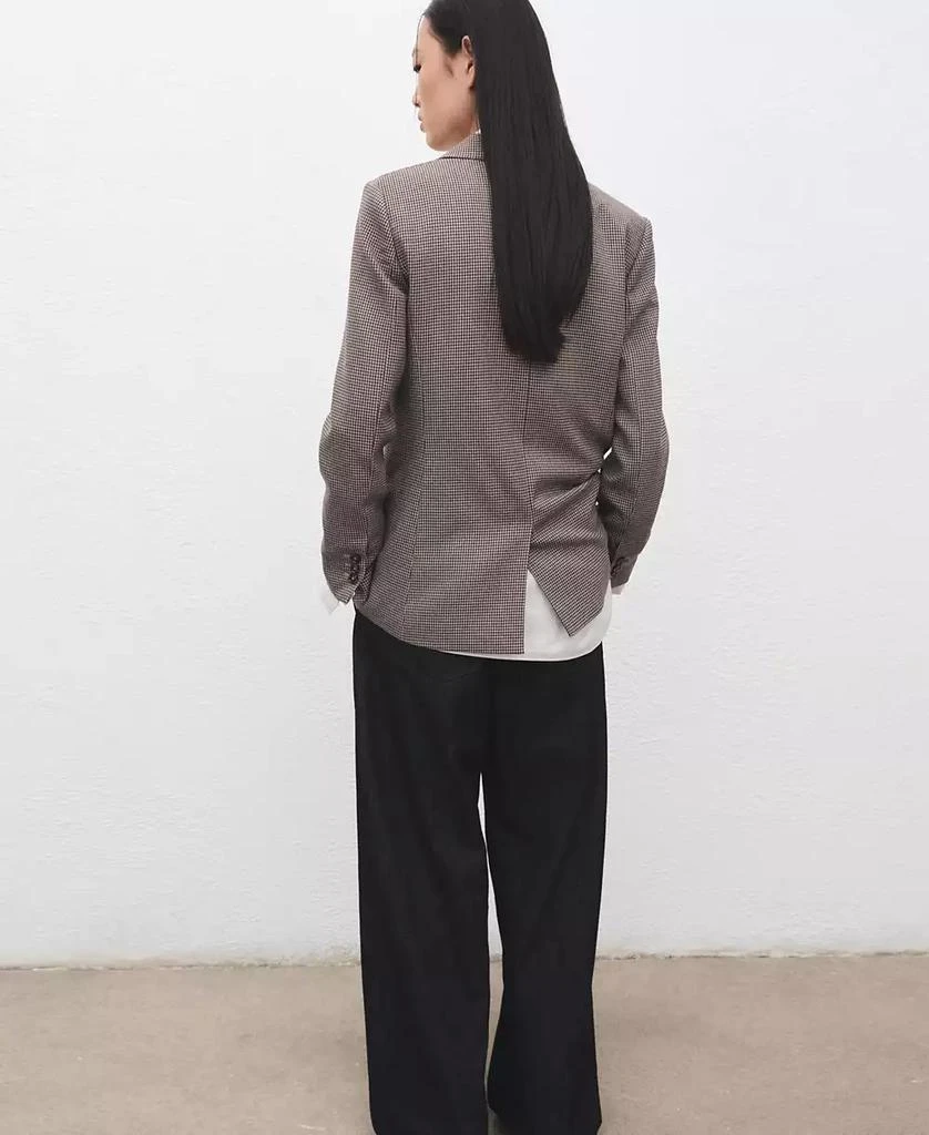 Mango Women
s Double-Breasted Micro-Houndstooth Jacket 7